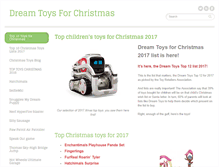 Tablet Screenshot of dreamtoysforchristmas.co.uk